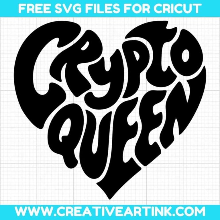 Crypto Queen SVG cut file for cricut
