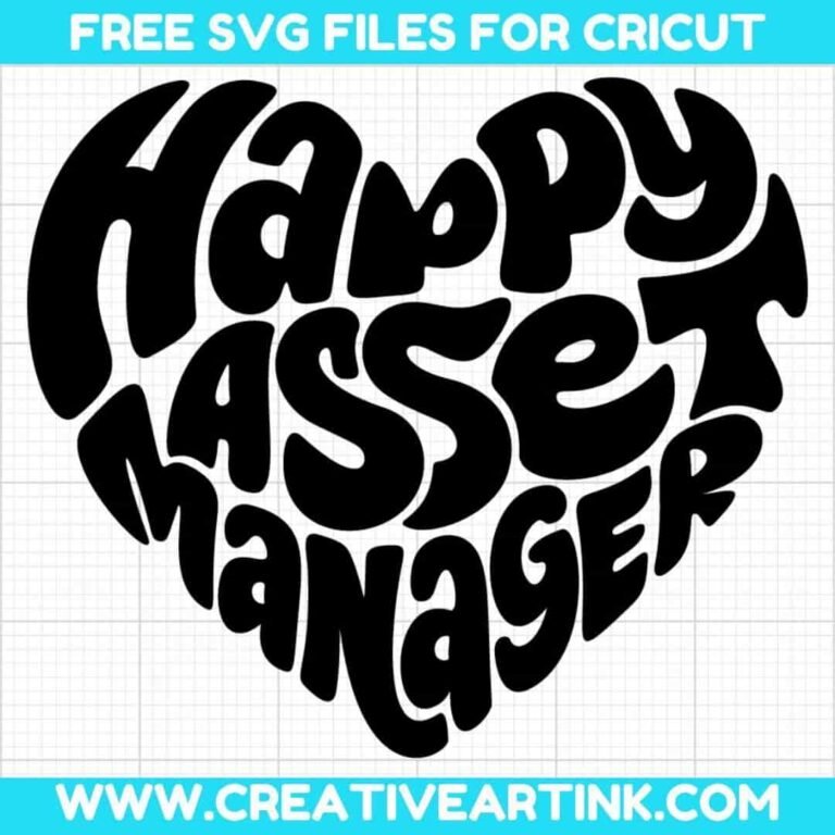 Happy Asset Manager SVG cut file for cricut