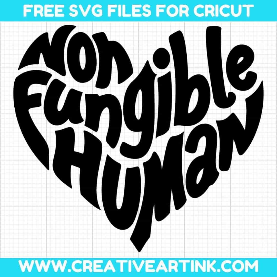 Non Fungible Human SVG cut file for cricut
