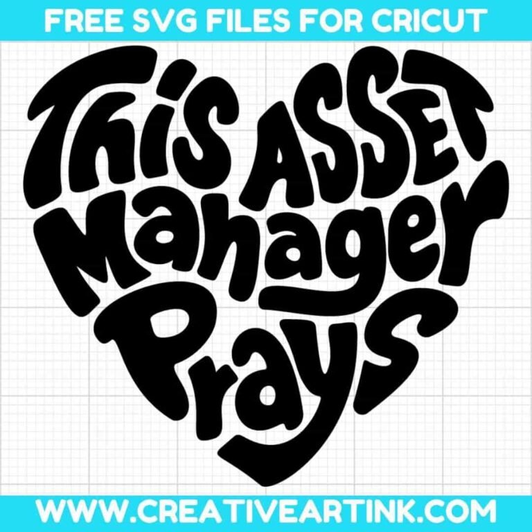This Asset Manager Prays SVG cut file for cricut