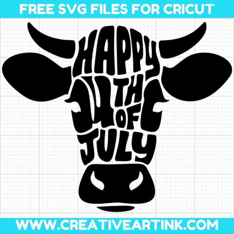 Cow, Happy 4th Of July SVG cut file for cricut