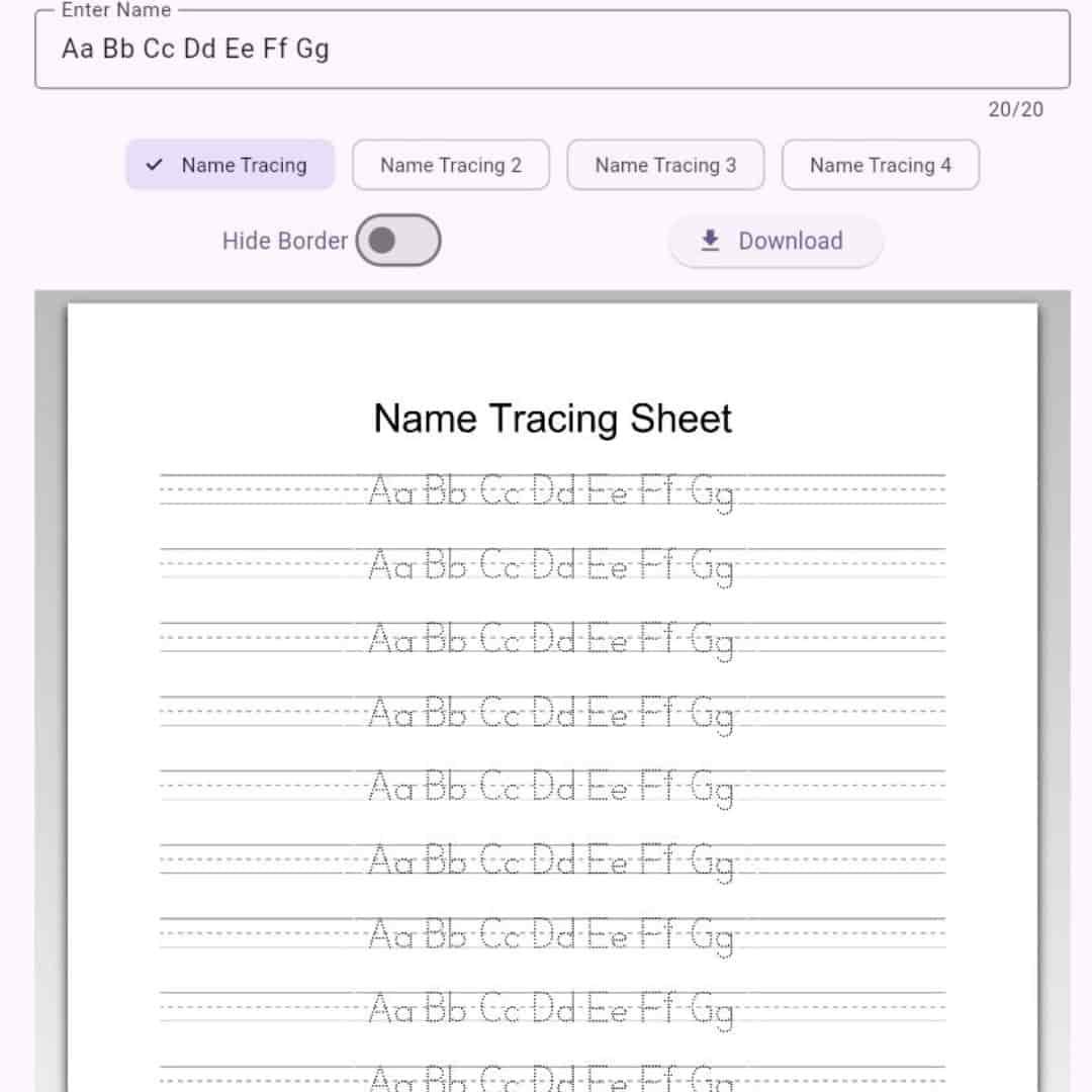 Alphabets Letters Tracing A-Z Worksheets
