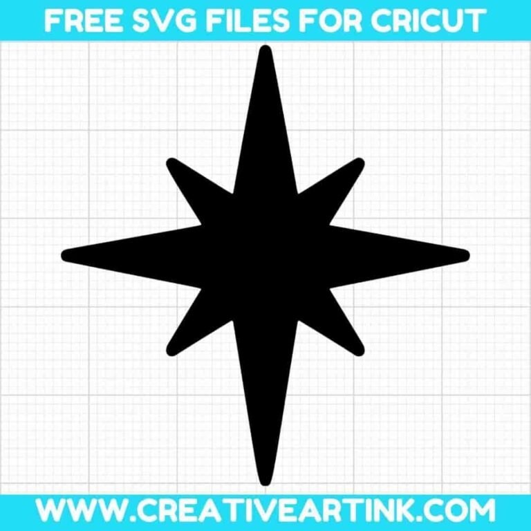 Bethlehem Star Silhouette SVG Cut File for Cricut