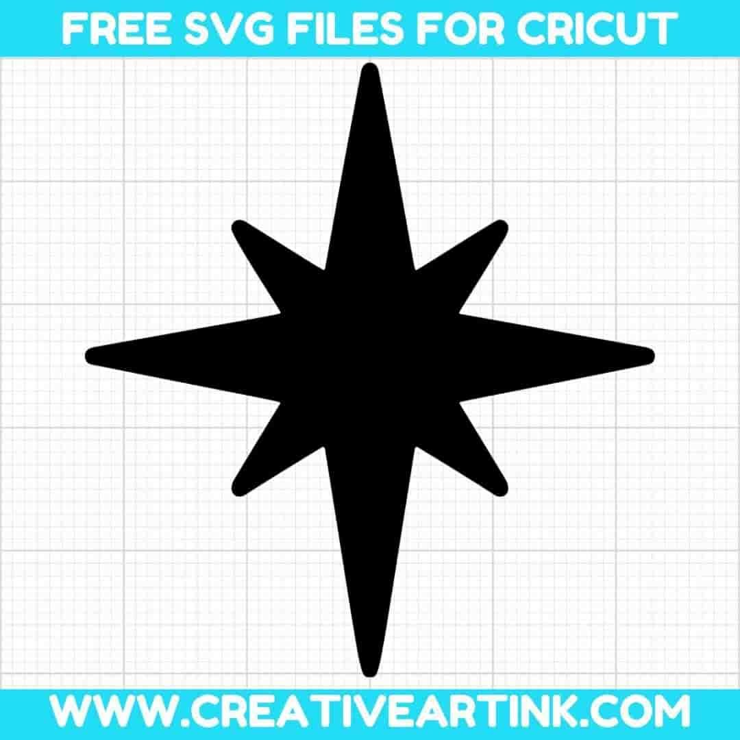 Bethlehem Star Silhouette SVG Cut File for Cricut