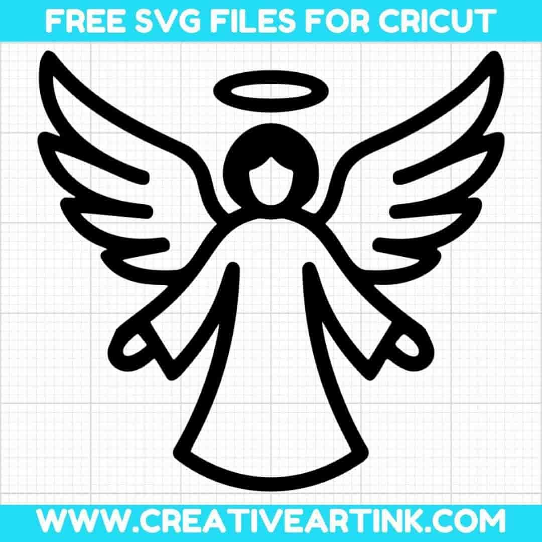 Christmas Angel SVG Cut File for Cricut