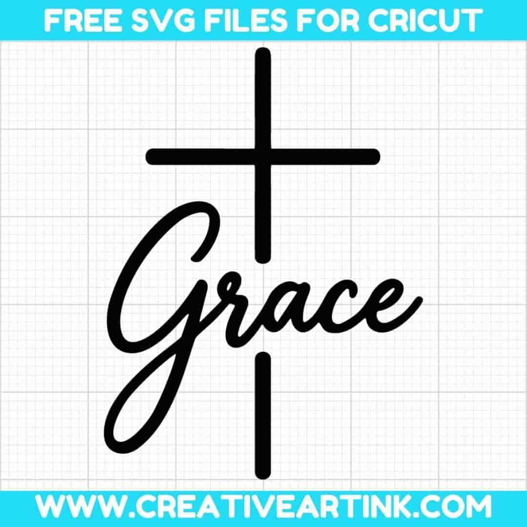 Grace Cross SVG Cut File for Cricut
