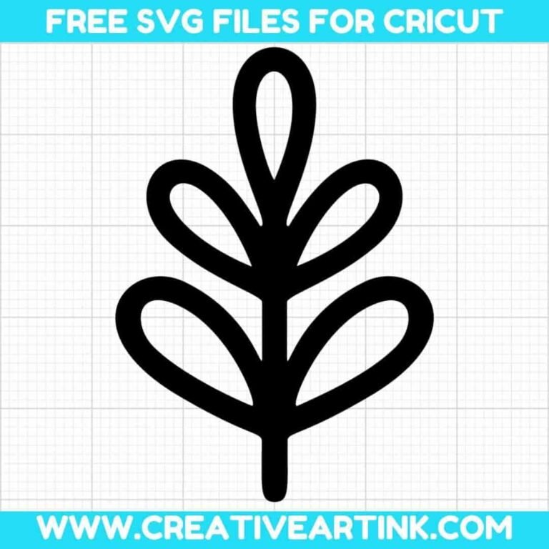 Simple Leaf Branch SVG cut file for cricut